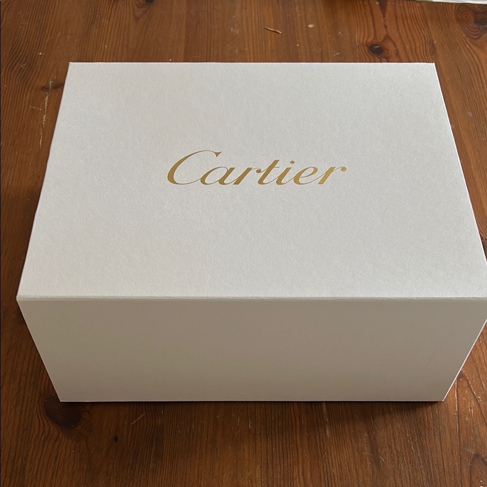 Cartier White and Gold Box, Red Box, Reg Bag